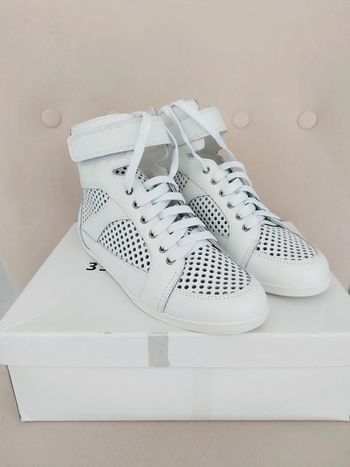 Baskets en cuir blanches