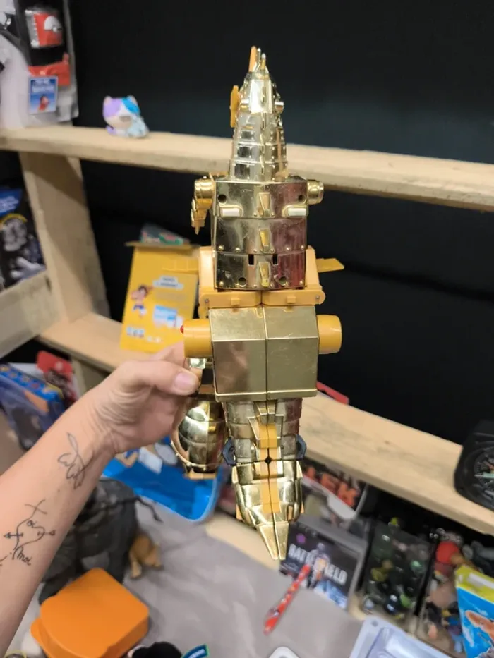Robot boot Takara 1995 dinosaure rex doré golden or brave goldran nagoya dragon power transformers - photo numéro 14