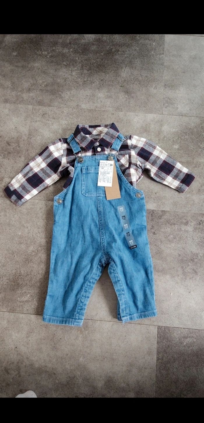 Chemise et salopette