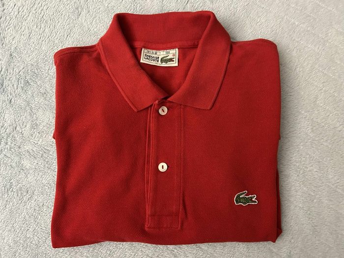 Polo Lacoste vintage rouge