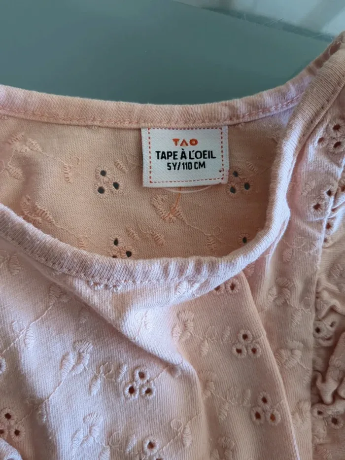 Débardeur dentelle rose tape à l'oeil 5 ans - photo numéro 3