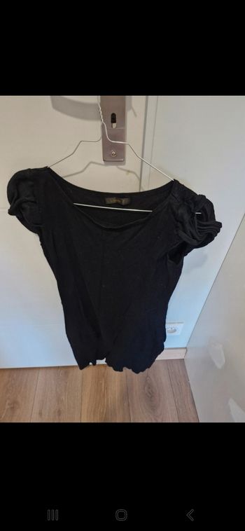 Robe pull noire sans manches