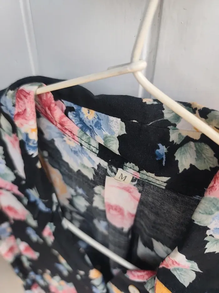 Chemise à fleurs vintage M - photo numéro 2