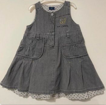 Robe évasée jeans fille 23 mois Sergent Major