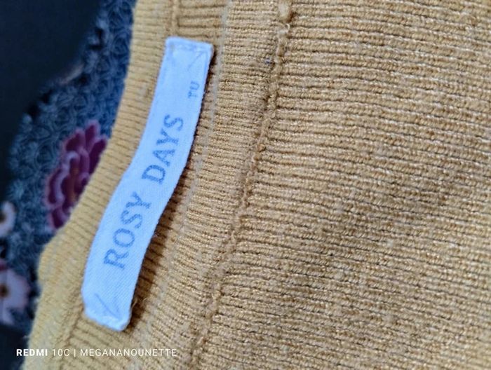 🦋 Magnifique robe pull jaune moutarde Taille 38 Boutique Parisienne - photo numéro 6