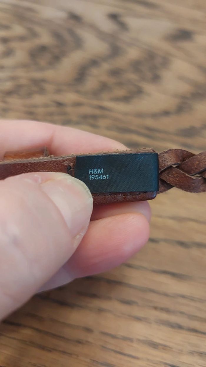 Ceinture tressée en cuir Marron H&M de - photo numéro 13