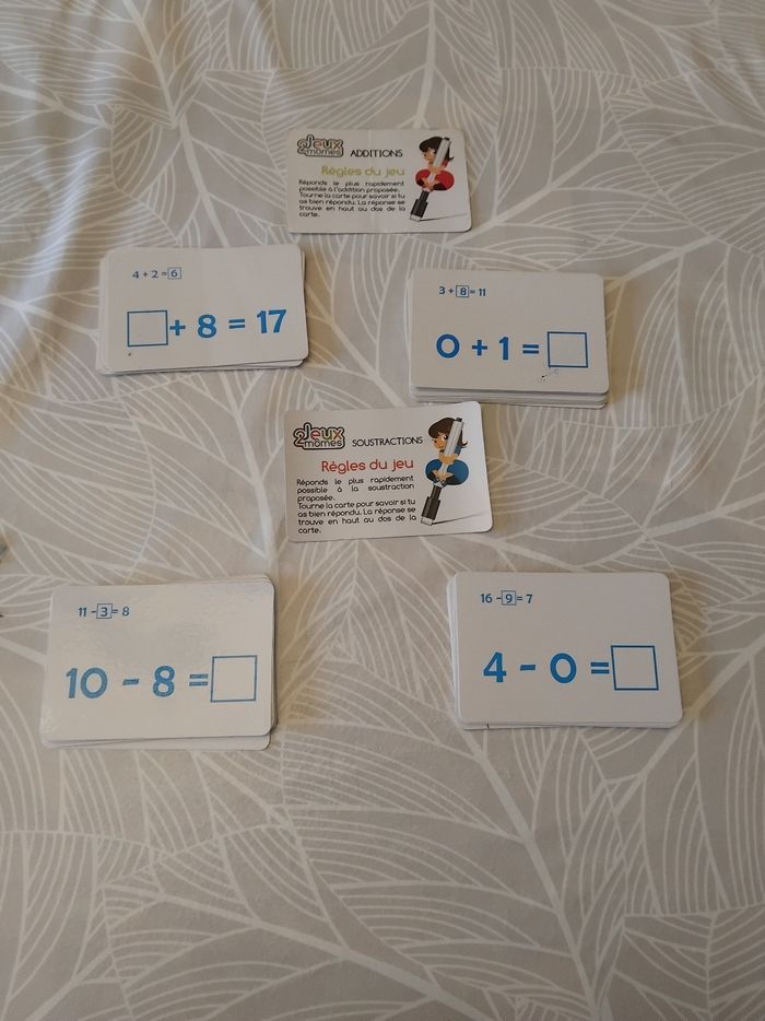Cartes à calcul addition et soustraction - photo numéro 2