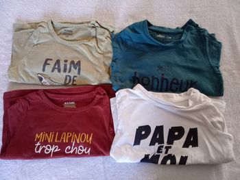 4 Tshirts manches longues