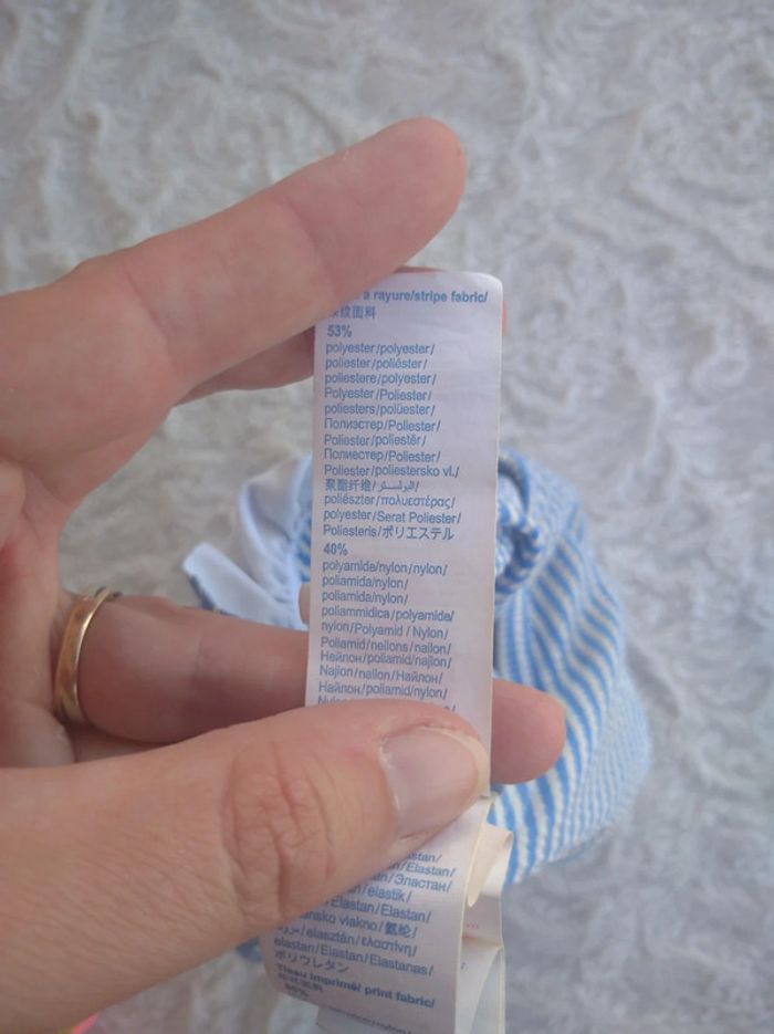 Maillot de bain 1 pièce rayé Fille 18 mois Obaïbi - photo numéro 6