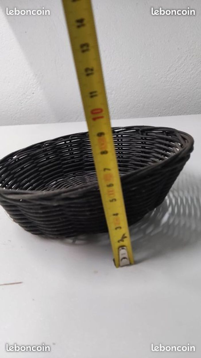 Panier en osier noir - photo numéro 3
