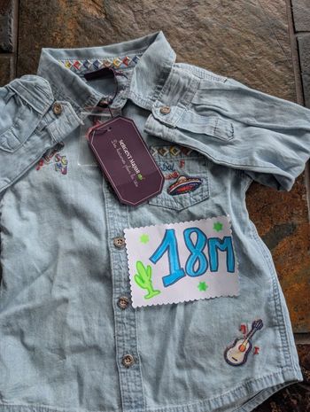 Chemise mexicain 18 mois Sergent major neuf

cart 1