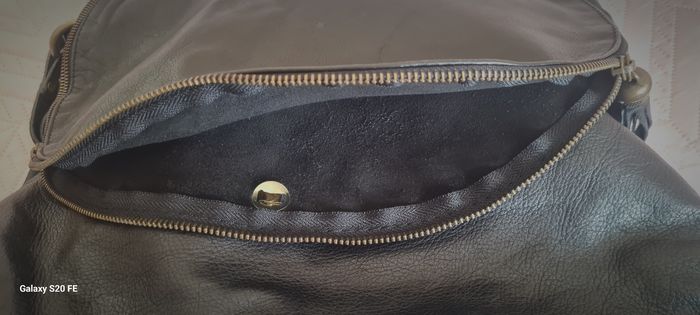 Sac besace cuir noir - photo numéro 5