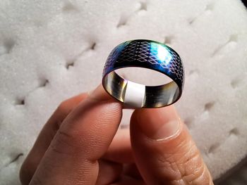 Bague acier inoxydable motifs