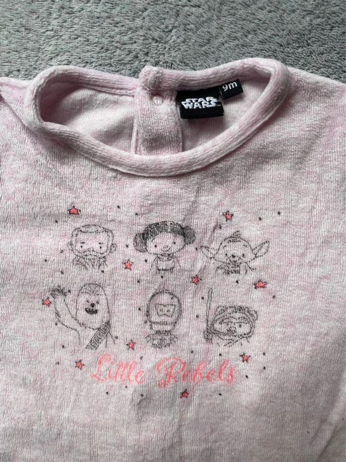 Pyjama velours, fille, 9 mois - photo numéro 3