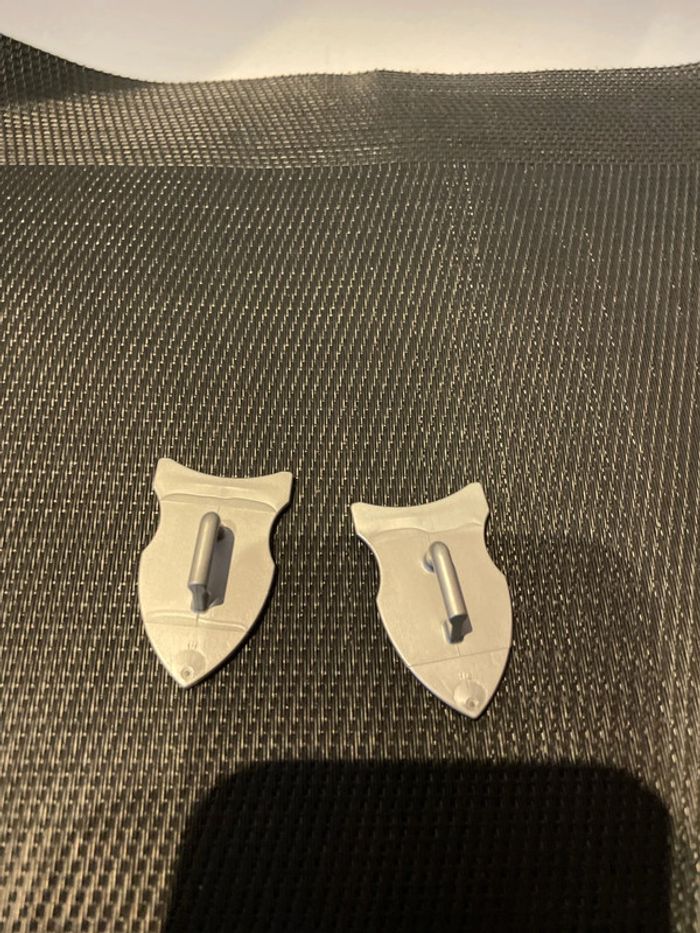 Playmobil lot 2 boucliers chevalier motif hallebarde hache moyen âge pièces détachées - photo numéro 4