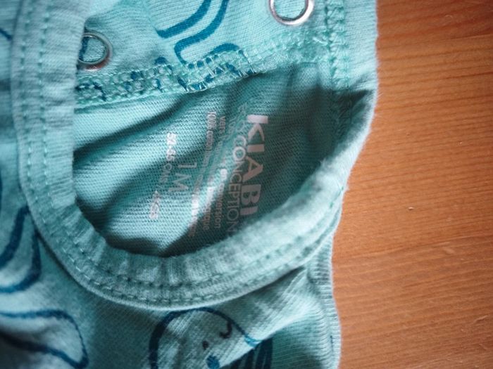 Pyjama bébé thème mer taille 1 mois - photo numéro 3