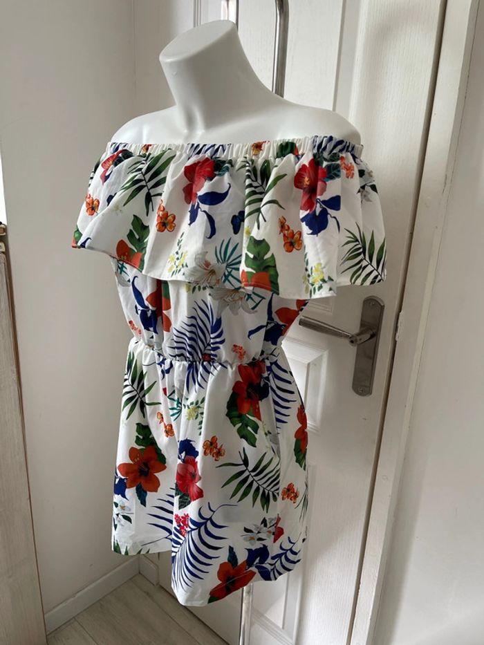 Combinaison short à fleurs - photo numéro 8
