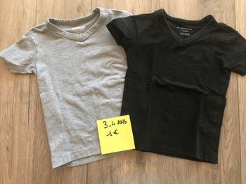 Lot 2 T-shirt basique 3-4 ans