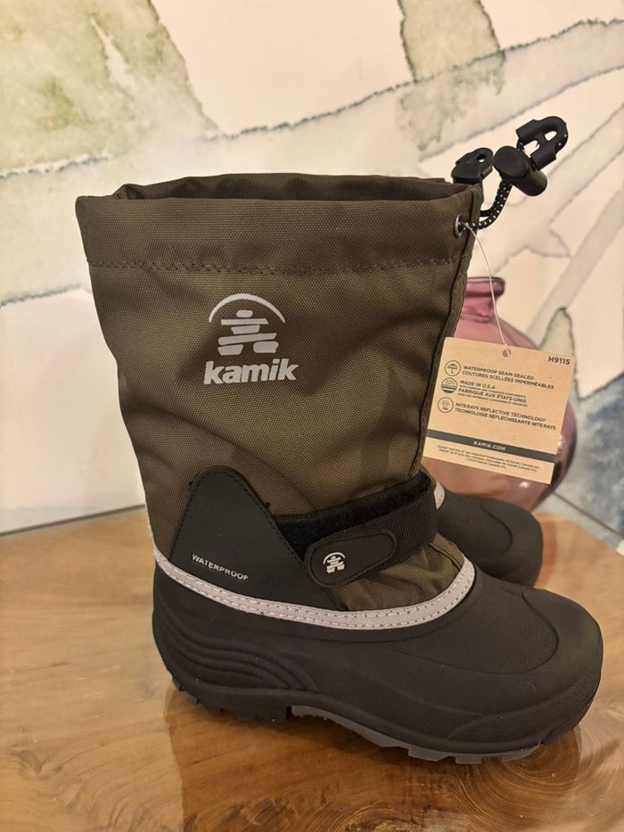 Chaussures après ski bottes de neige kaki Kamik 34 - photo numéro 6