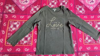 Tee shirt manches longues fille 36 mois
