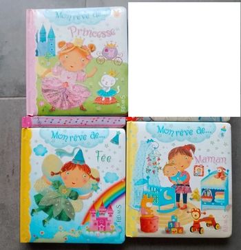 Livre enfant petite fille - Lot de 3 livres de la collection "mon rêve de"