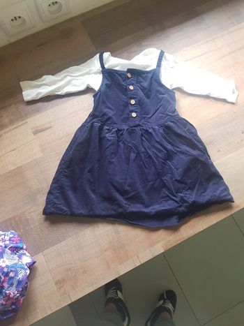 Robe marine velour