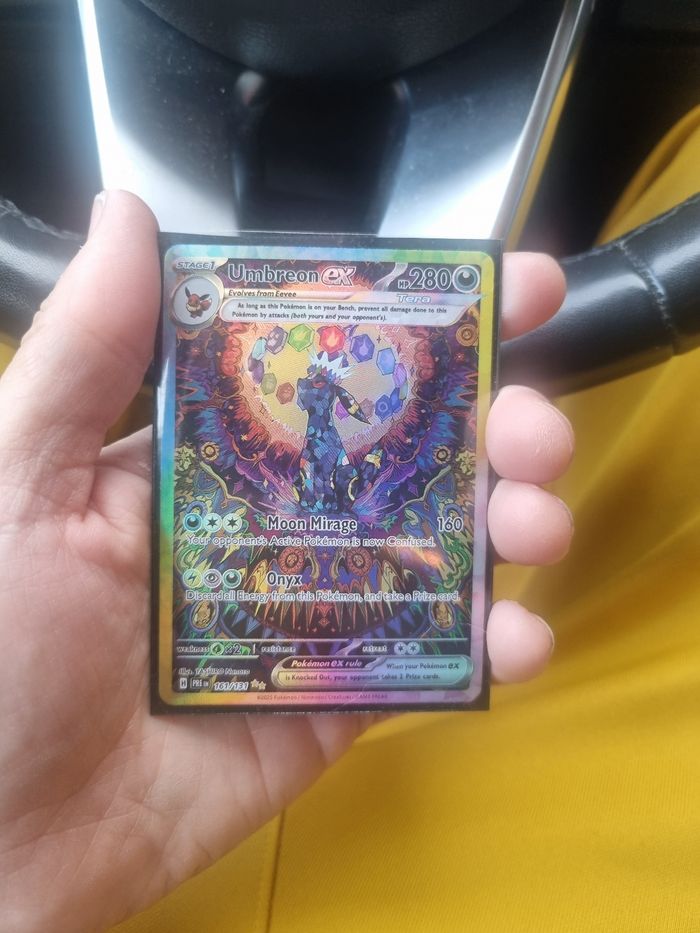 Carte Pokémon Umbreon ex Téracristal – Full Art Holo – 163/162 – Neuve sous protection - photo numéro 3