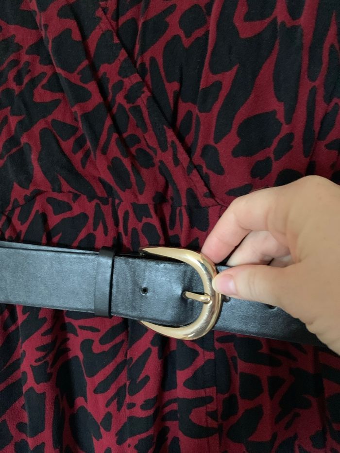 Robe léopard rouge noir - photo numéro 4