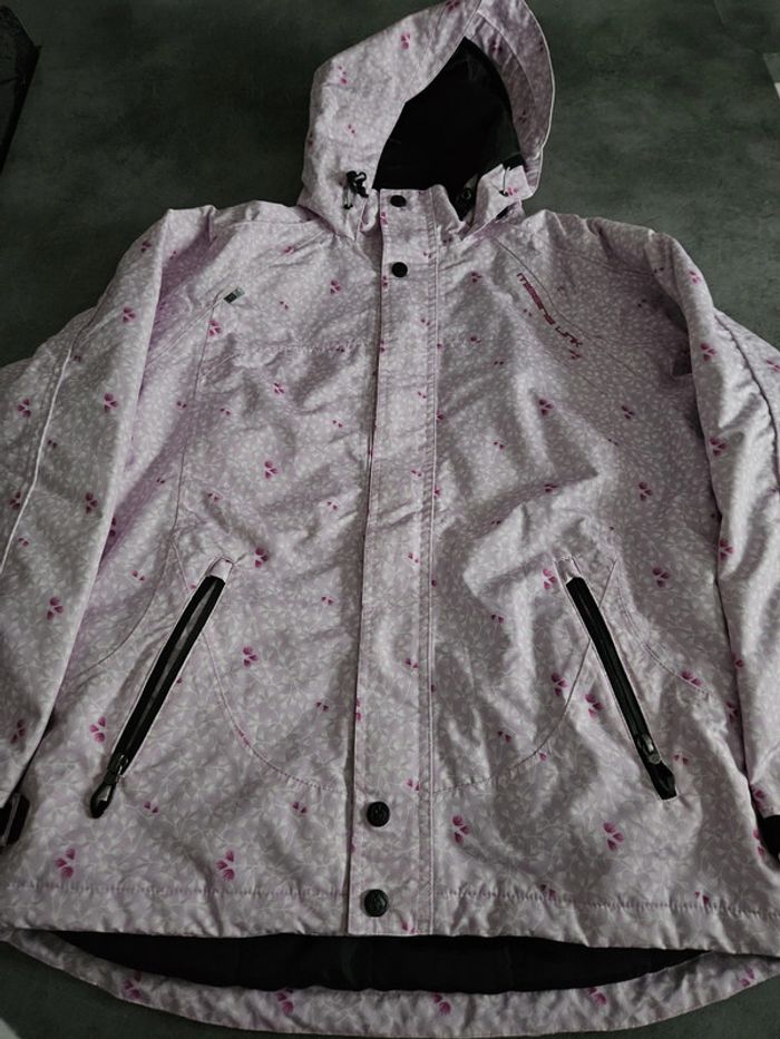 Manteau de ski chaud polaire à capuche fille - rose - 13 ans - Missing Link - photo numéro 5