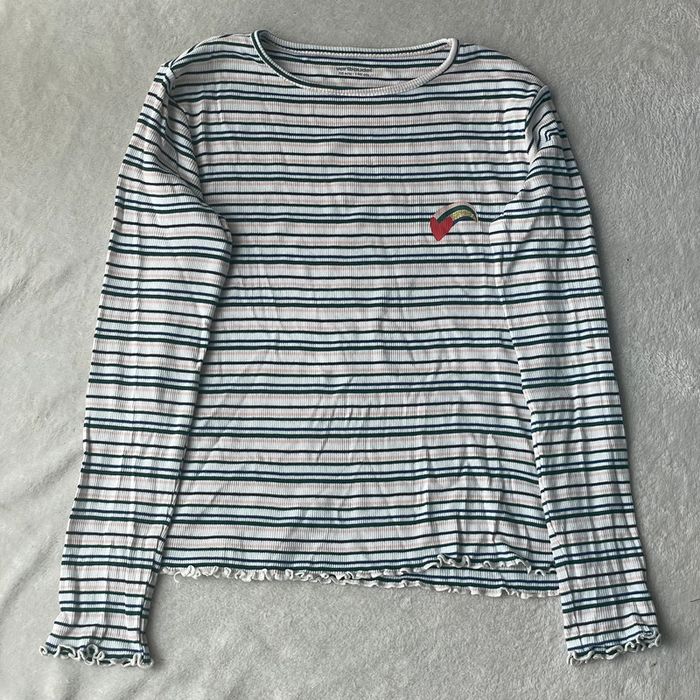 t-shirt épais à rayure fille