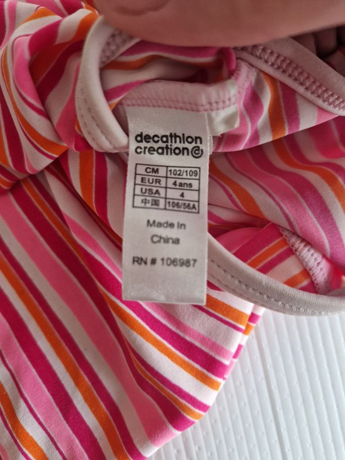 Maillot de bain fille 4 ans (102-109 cm) - photo numéro 4