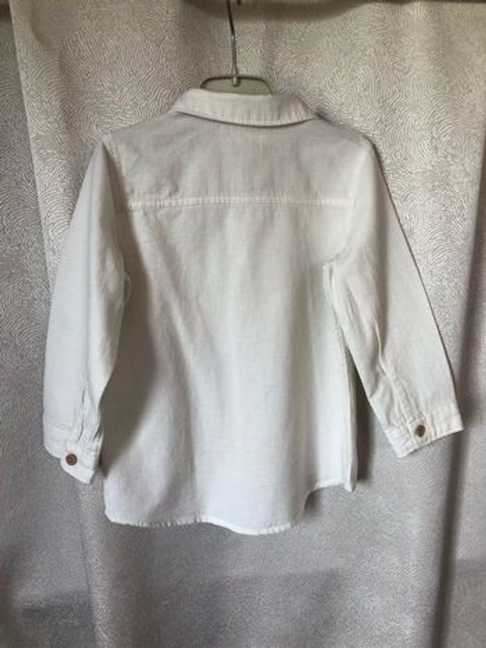 Jolie chemise crème coton piqué 18 mois H&M - photo numéro 5