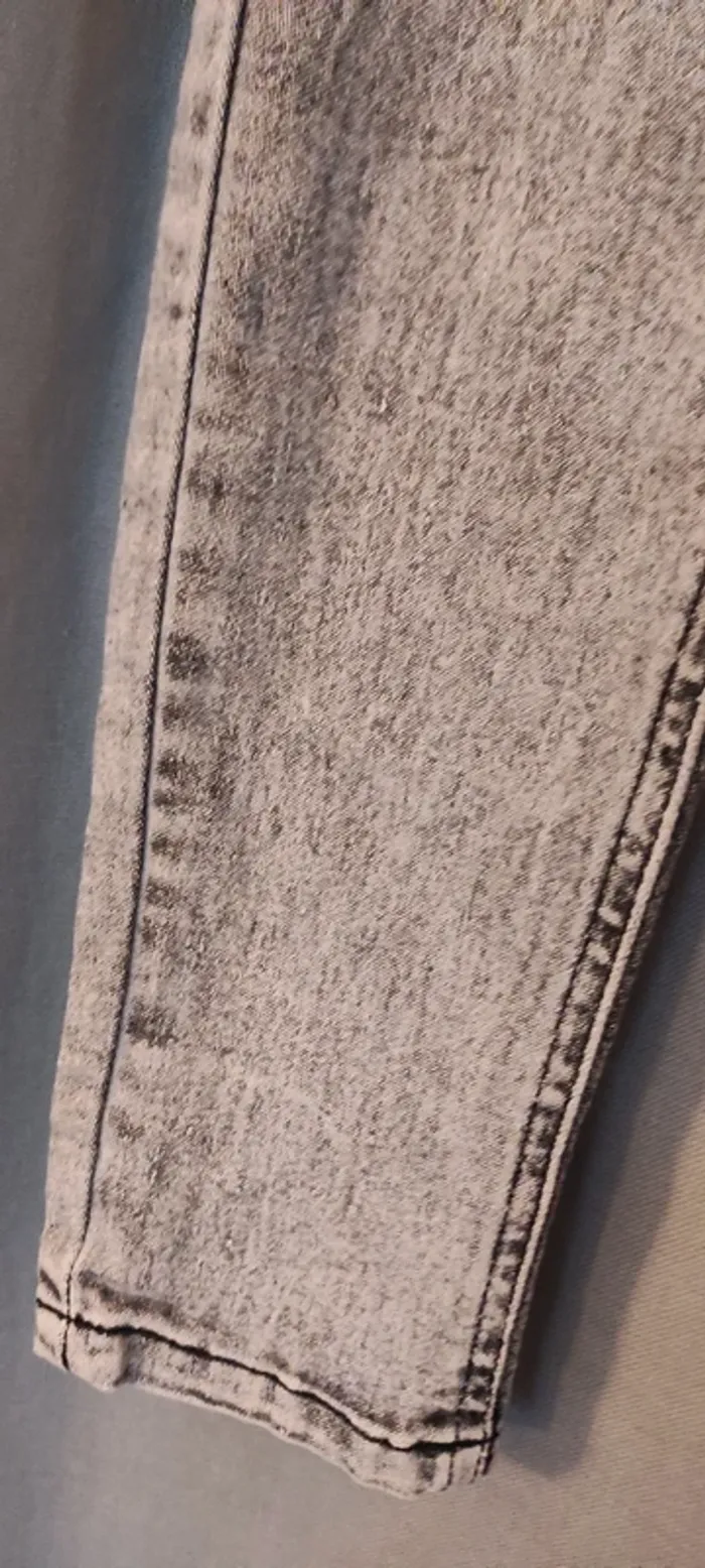 Jegging gris high waist xxxs ou 12 ans environ - photo numéro 4