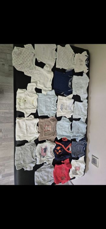 Lot de 22 bodies manches courtes 3 mois