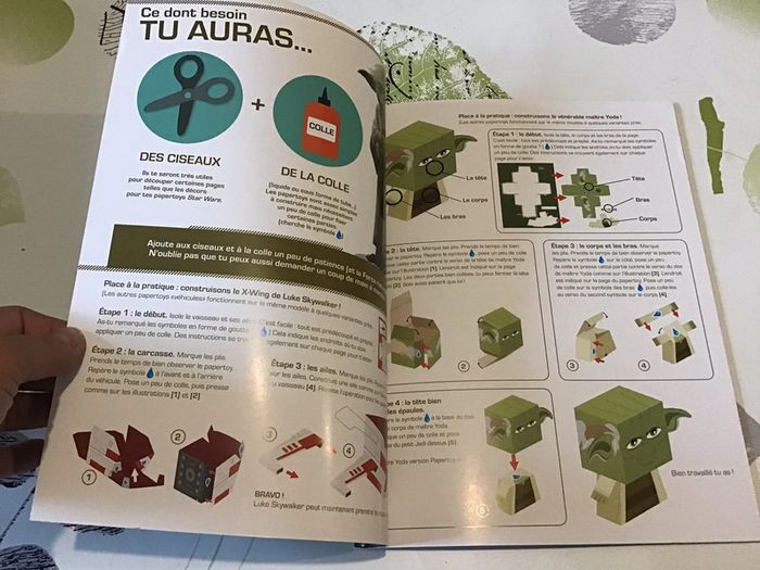 Livre créatif papertoys Star Wars Les Héros Personnages et véhicules - photo numéro 4