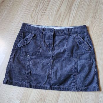 Jupe en velours grise foncée taille 40 Esprit (Jp)