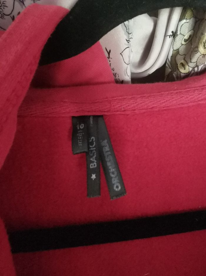 Gilet zippé joghing rouge - photo numéro 4
