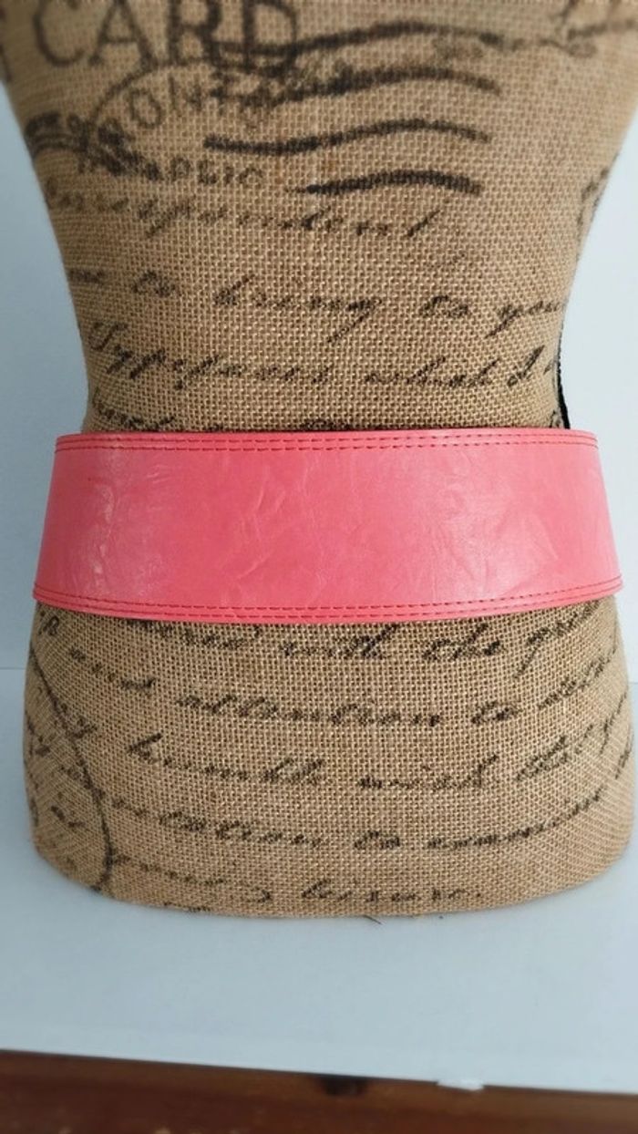 Superbe ceinture rose large 100 cm femme synthétique - photo numéro 7