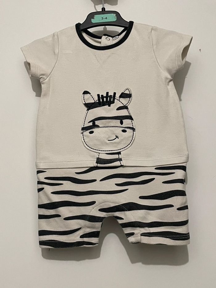 Barboteuse bébé 6mois Zèbre