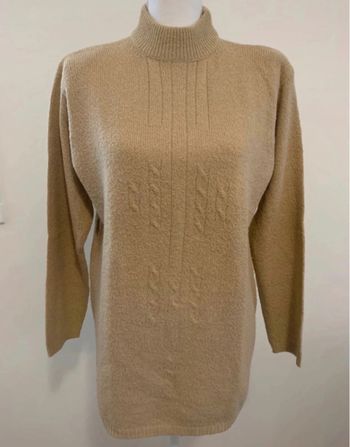 Pull beige crème oversize Vintage T38 M