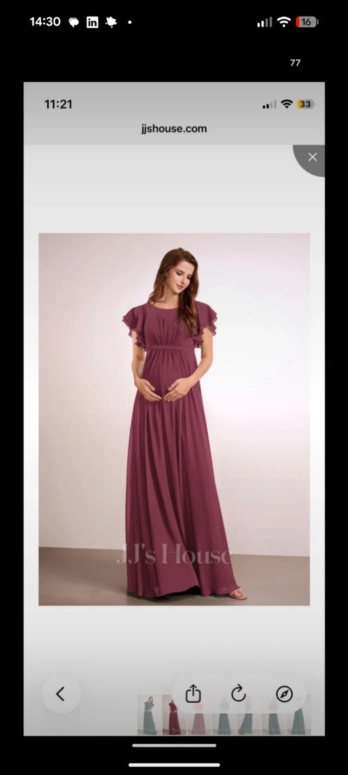 Robe de cérémonie couleur Mûre - photo numéro 7