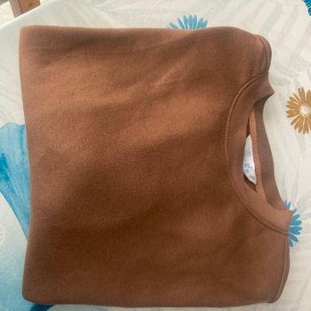Pull marron fille