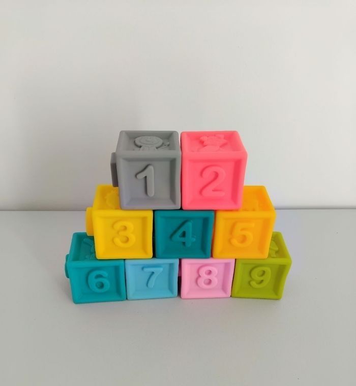 LUDI Cubes Eveil Sensoriel Bébé Formes Animaux Chiffres  🔢 - photo numéro 3