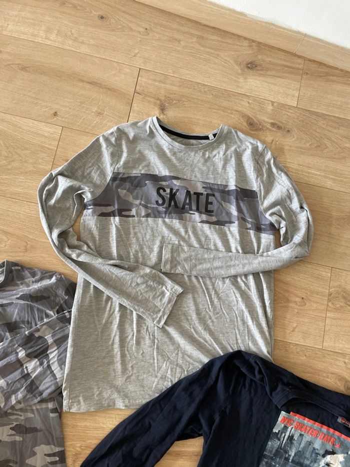 lot de t shirt manche longue taille 170 garçon - photo numéro 3