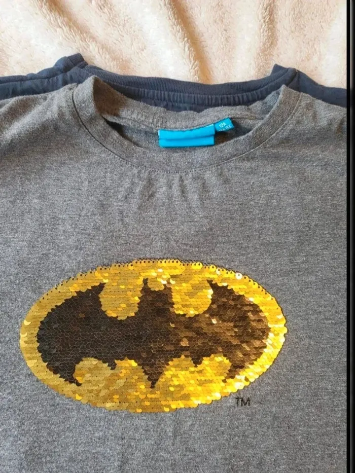 2 tee-shirts manches longues taille 12 ans Batman - photo numéro 6
