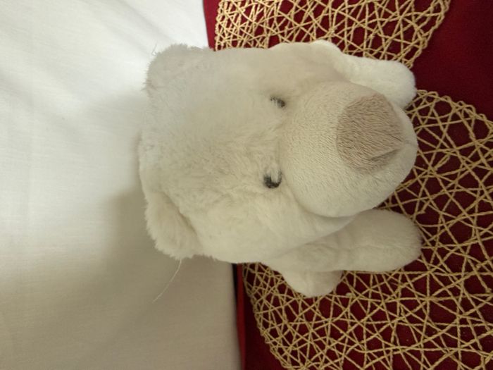 peluche doudou ours blanc polaire