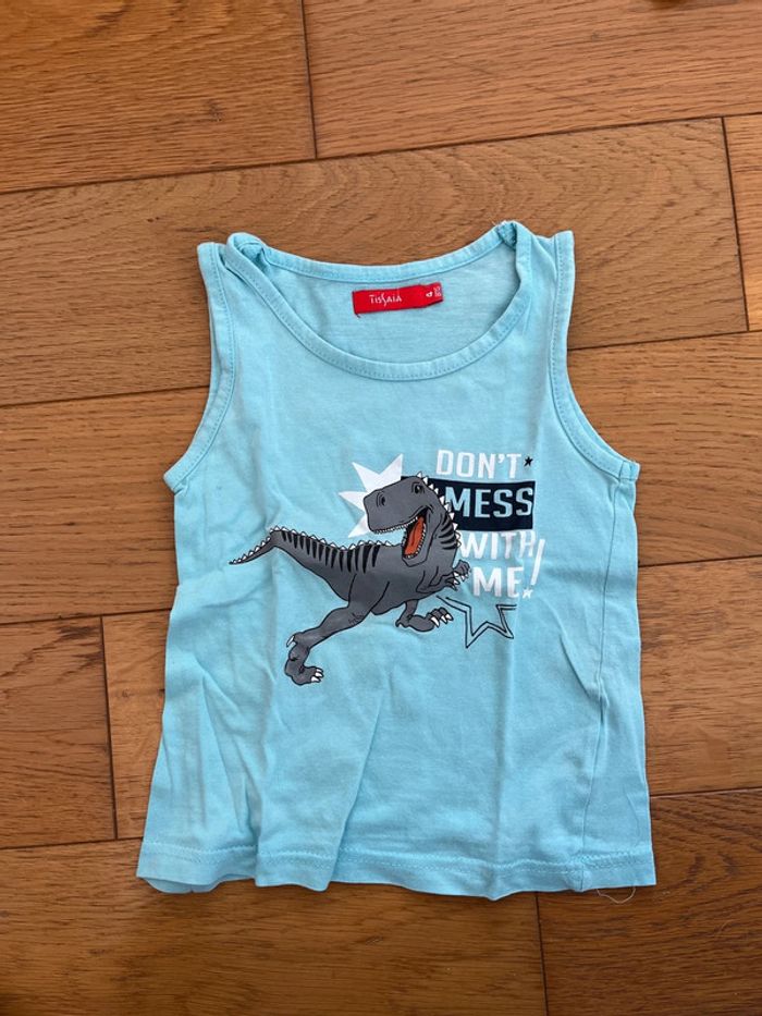Débardeur Tissaia dinosaure 4 ans #EmmaLille4ans
