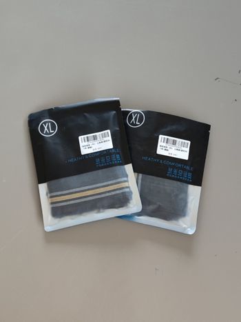 Lot de 2 slips homme confort – Taille XL noir - Neuf avec étiquette