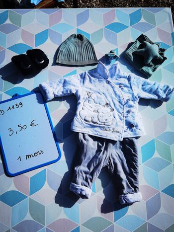 D1139 - ensemble garçon 1 mois