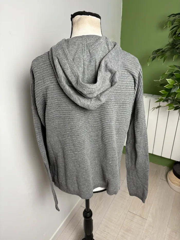 Pull à capuche IKKS | Gris | Taille 12 ans - photo numéro 2